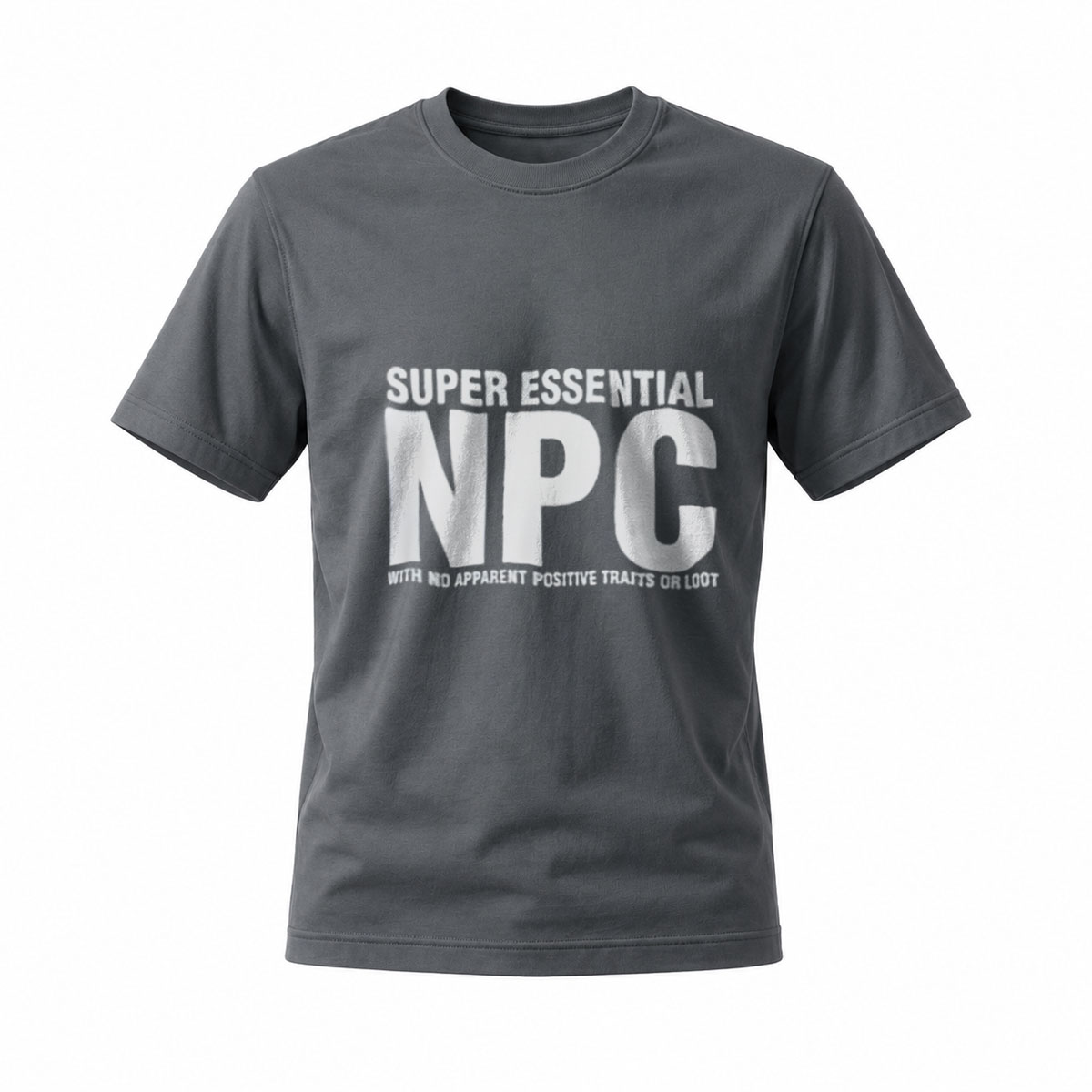 Super Essential NPC T-Shirt Men's Casual Gaming Tee - Image 6