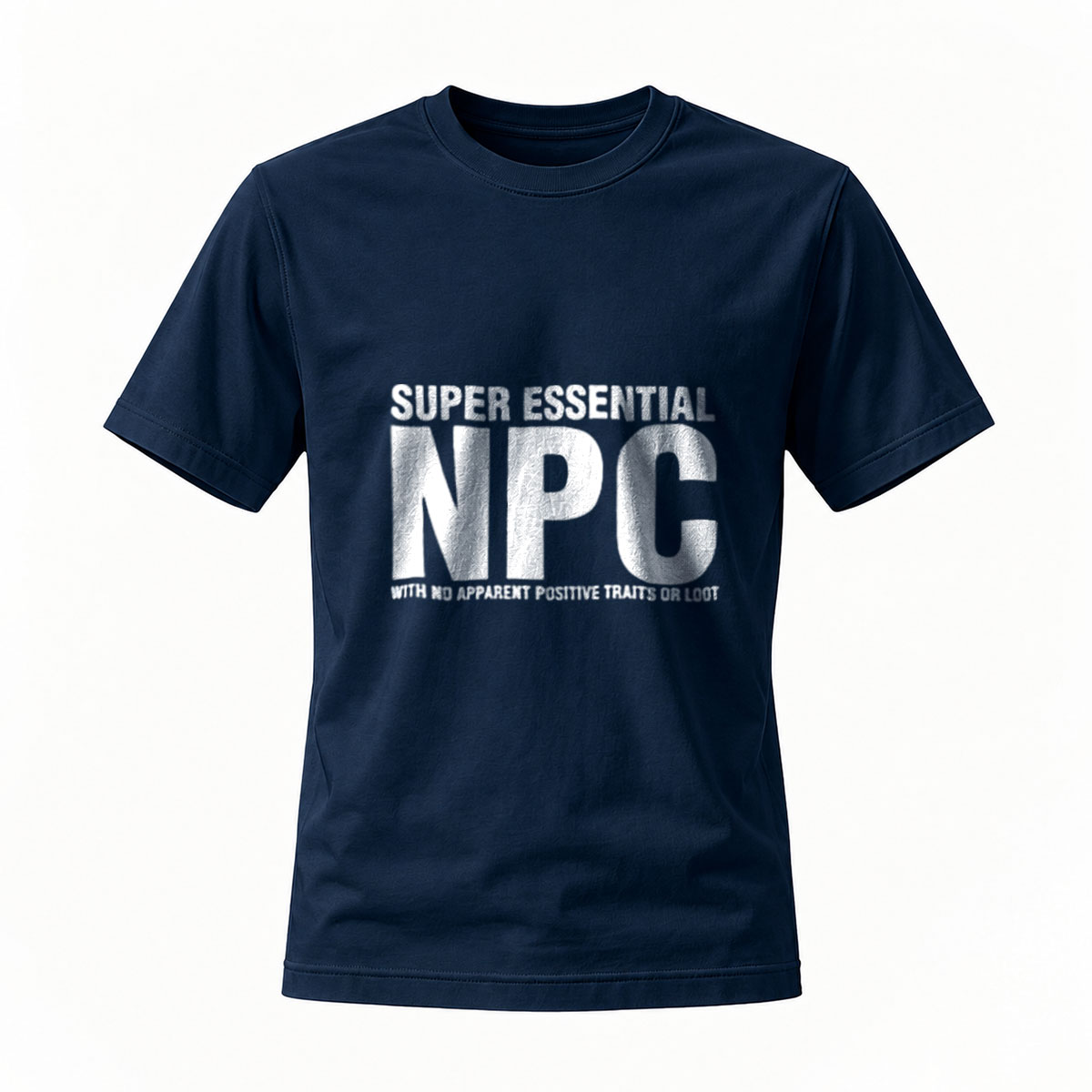 Super Essential NPC T-Shirt Men's Casual Gaming Tee - Image 7