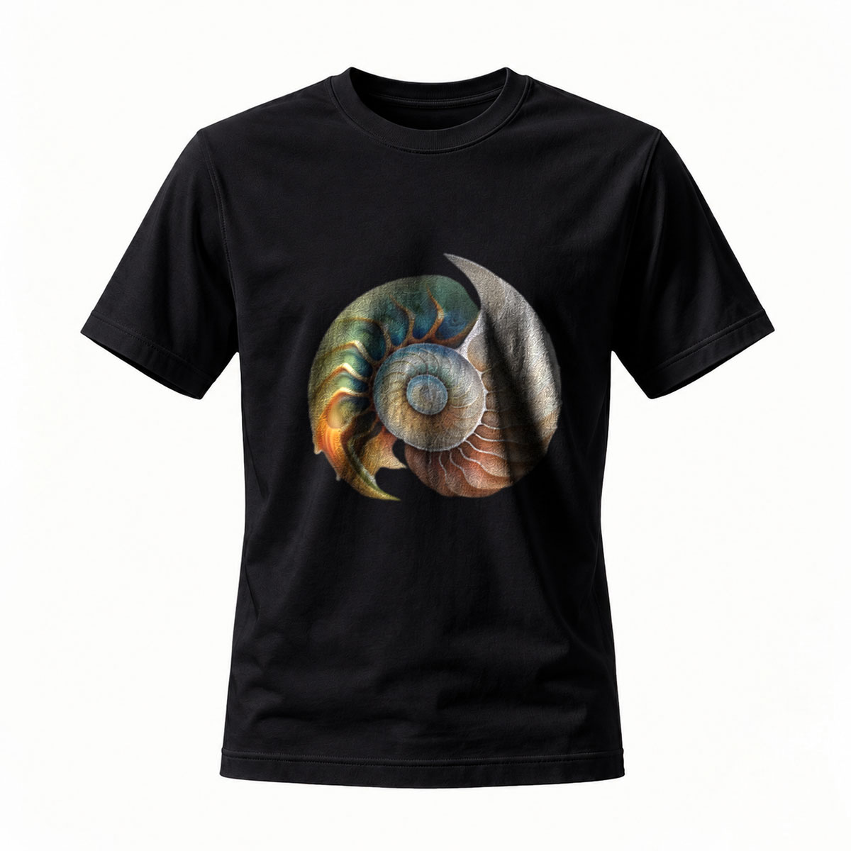 Ammonite Fossil Design Men's T-Shirt Nature Gift