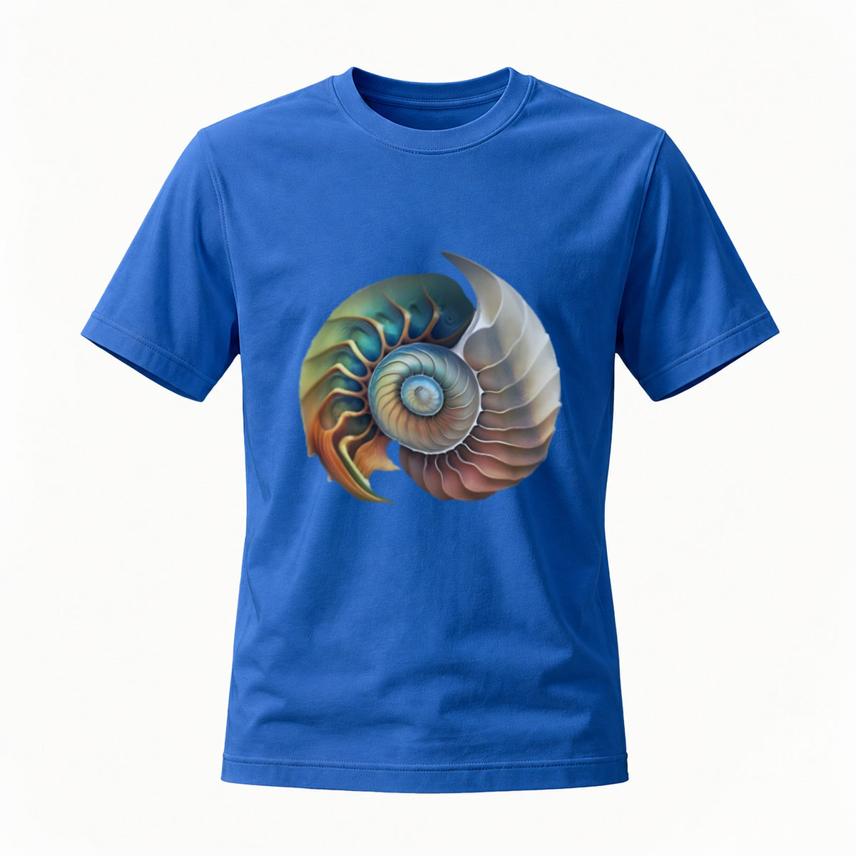Ammonite Fossil Design Men's T-Shirt Nature Gift - Image 4