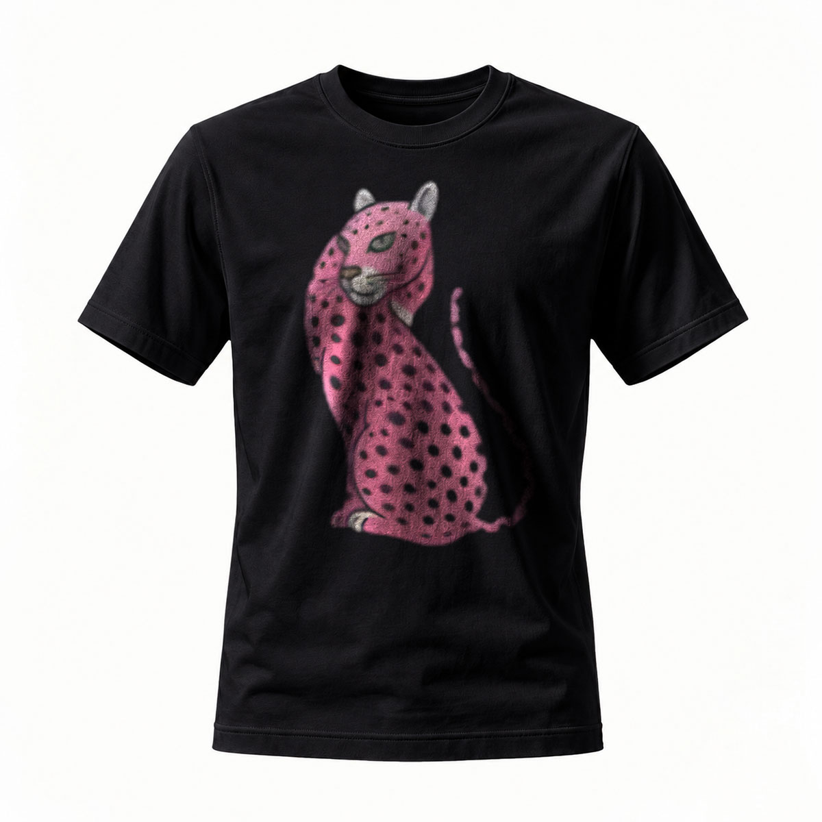Pink Leopard Print Men's T-Shirt Fashion Gift Wear
