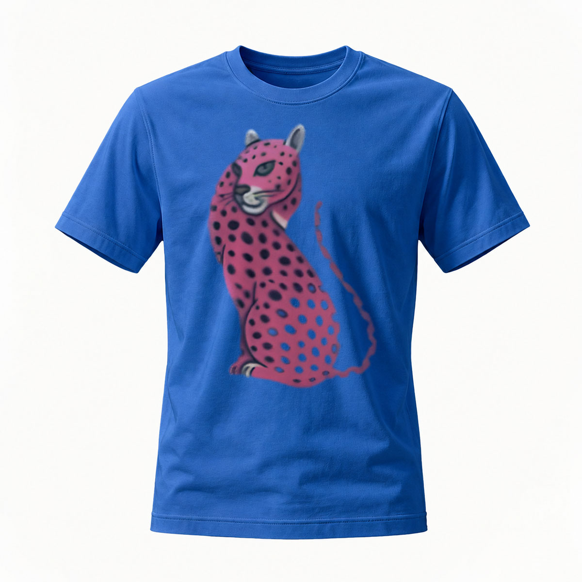 Pink Leopard Print Men's T-Shirt Fashion Gift Wear - Image 4