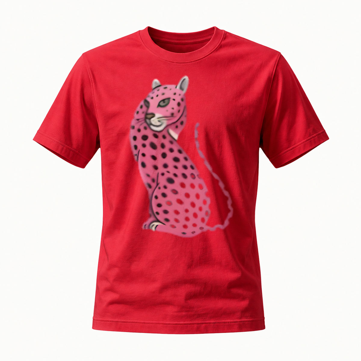 Pink Leopard Print Men's T-Shirt Fashion Gift Wear - Image 5