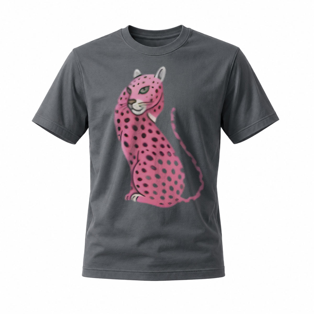 Pink Leopard Print Men's T-Shirt Fashion Gift Wear - Image 6
