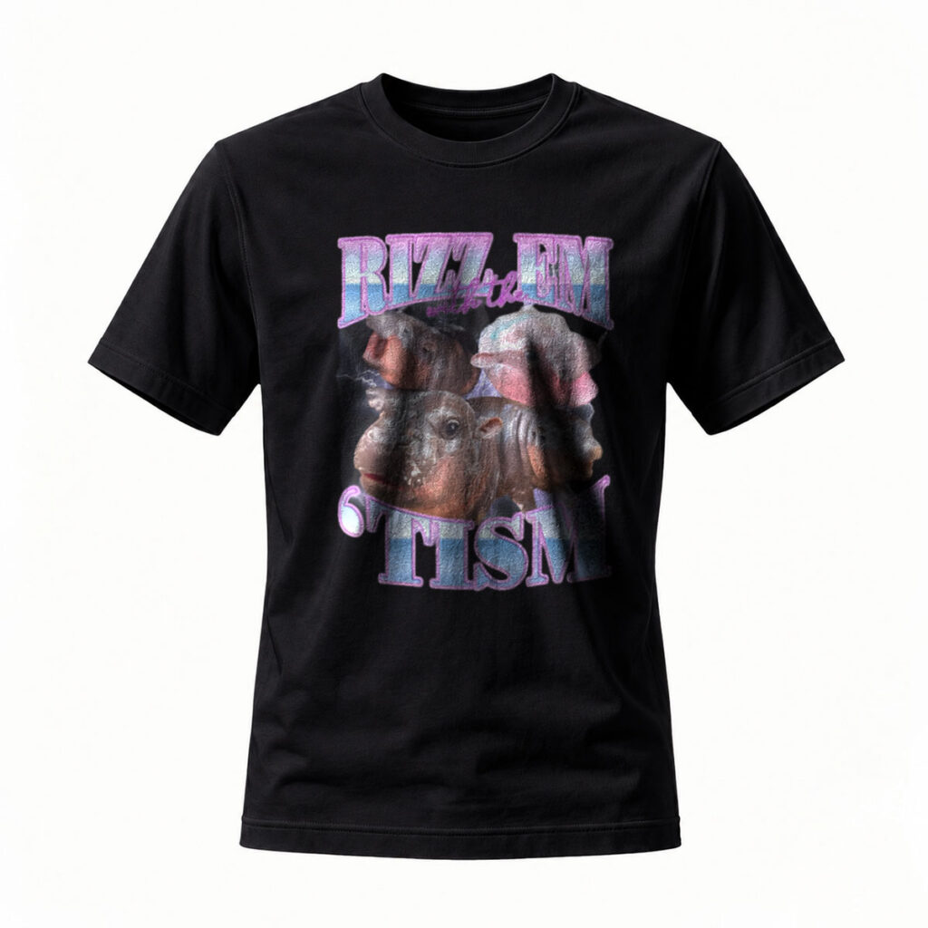 Buzz Em Tism Hippos Graphic Tee Men's Casual Shirt Gift