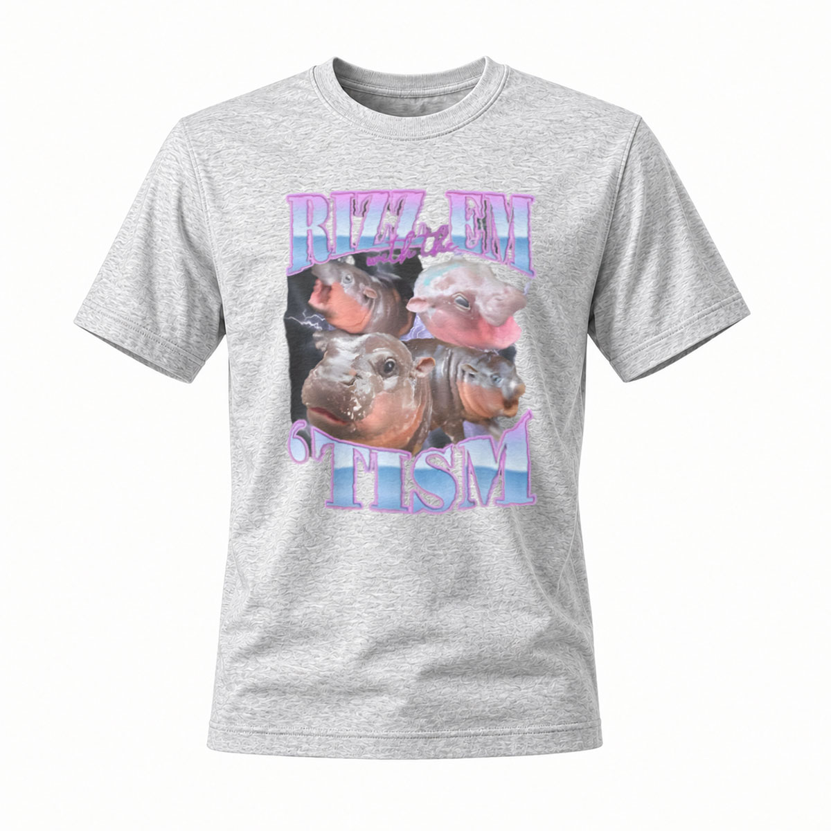 Buzz Em Tism Hippos Graphic Tee Men's Casual Shirt Gift - Image 3