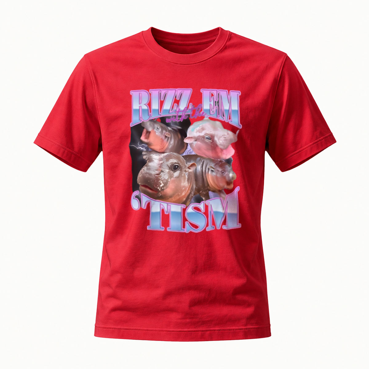 Buzz Em Tism Hippos Graphic Tee Men's Casual Shirt Gift - Image 5