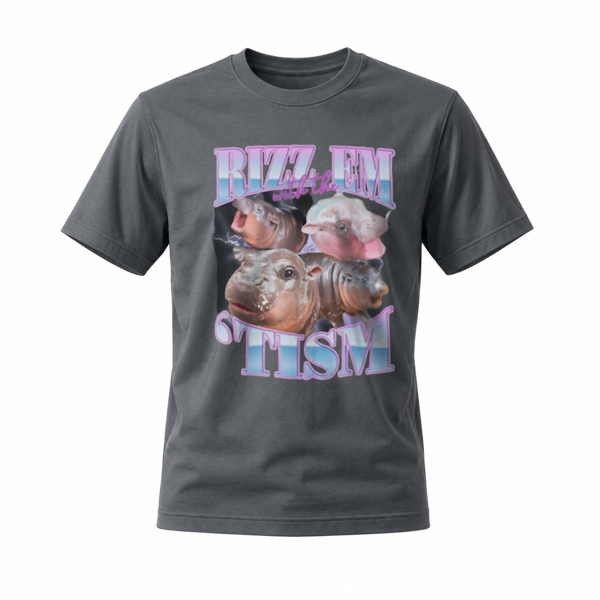 Buzz Em Tism Hippos Graphic Tee Men's Casual Shirt Gift - Image 6