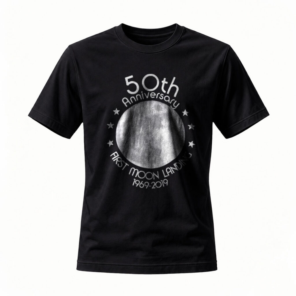 50th Moon Landing Anniversary T-Shirt Men's Women's 1969-2019