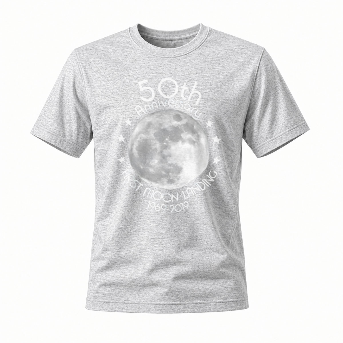 50th Moon Landing Anniversary T-Shirt Men's Women's 1969-2019 - Image 3