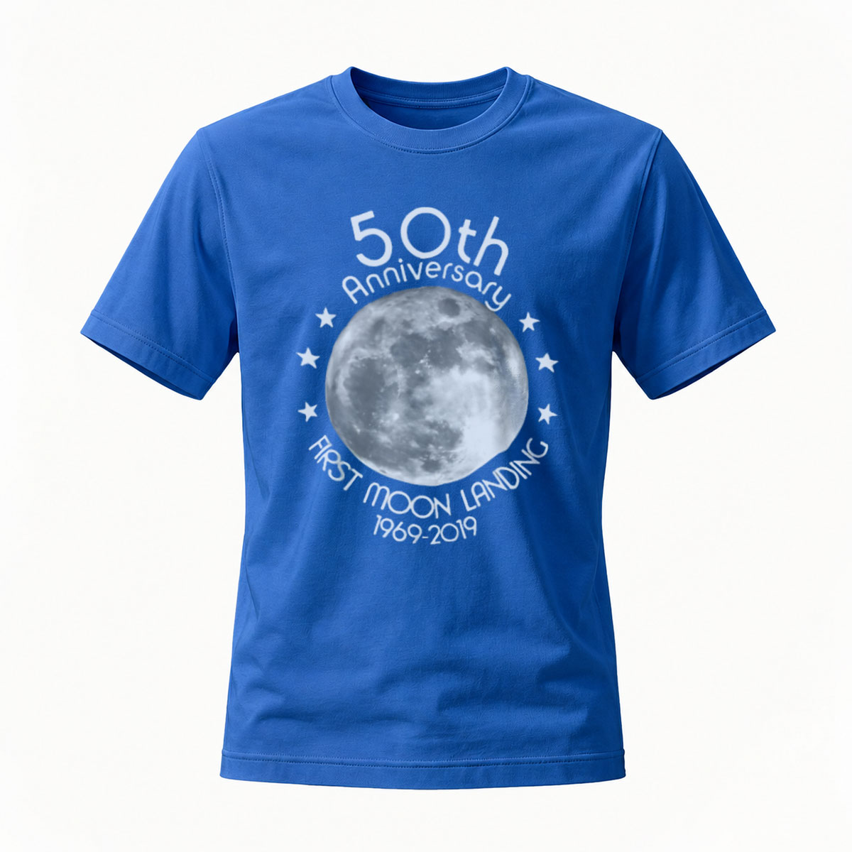 50th Moon Landing Anniversary T-Shirt Men's Women's 1969-2019 - Image 4