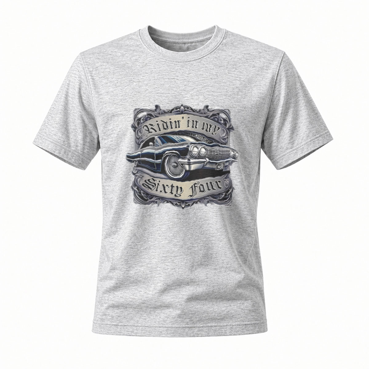 Ride in My Sixty Four Car Vintage T-Shirt Men's Classic Style - Image 3