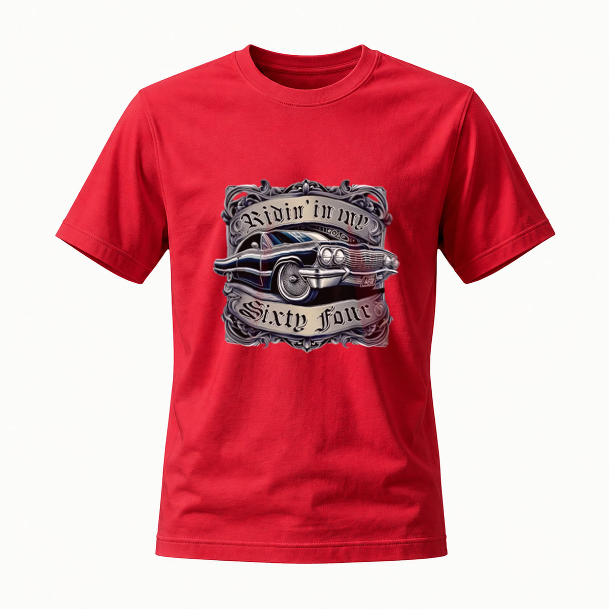 Ride in My Sixty Four Car Vintage T-Shirt Men's Classic Style - Image 5