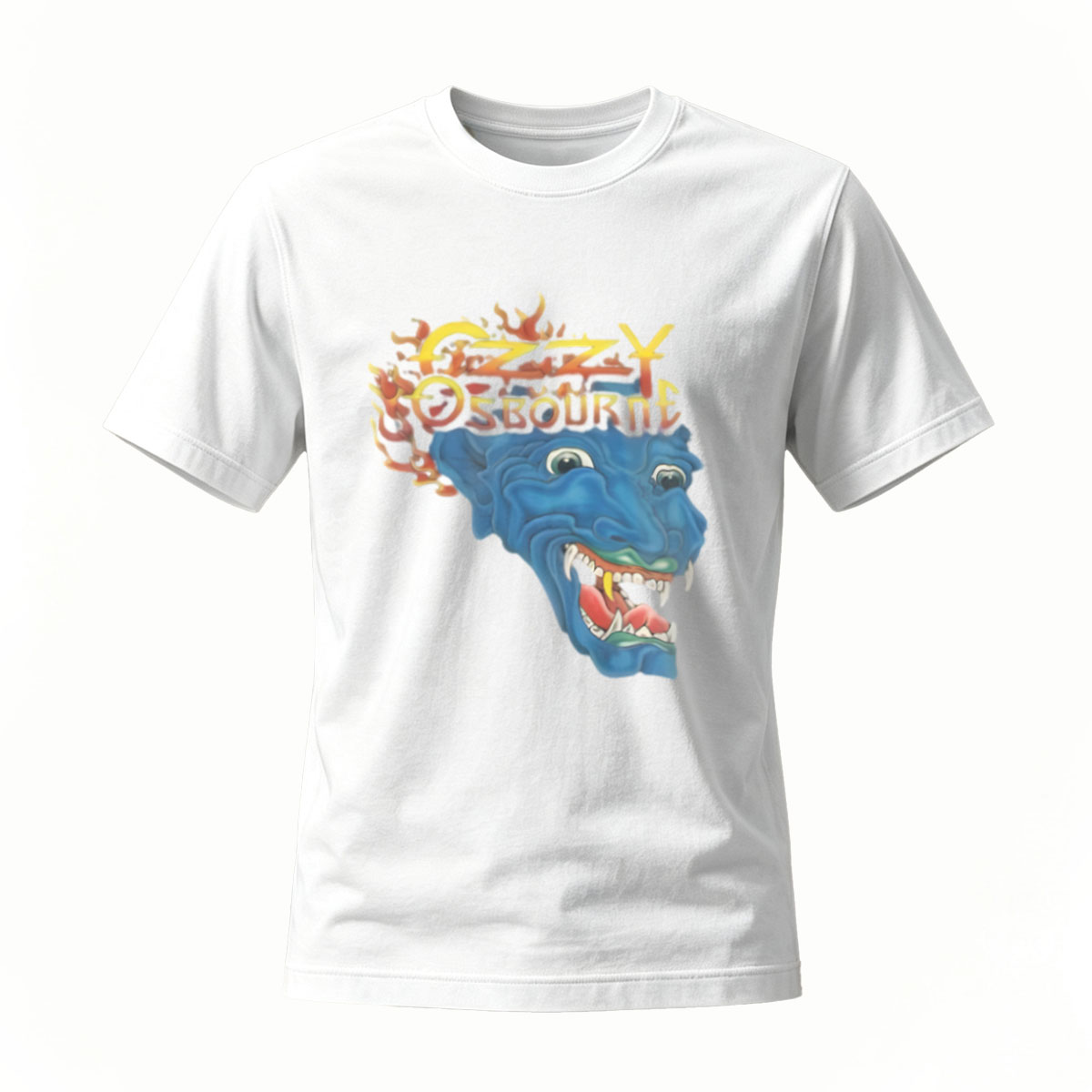 Ozzy Osbourne Blue Demon Head Rock T-Shirt Men's - Image 2
