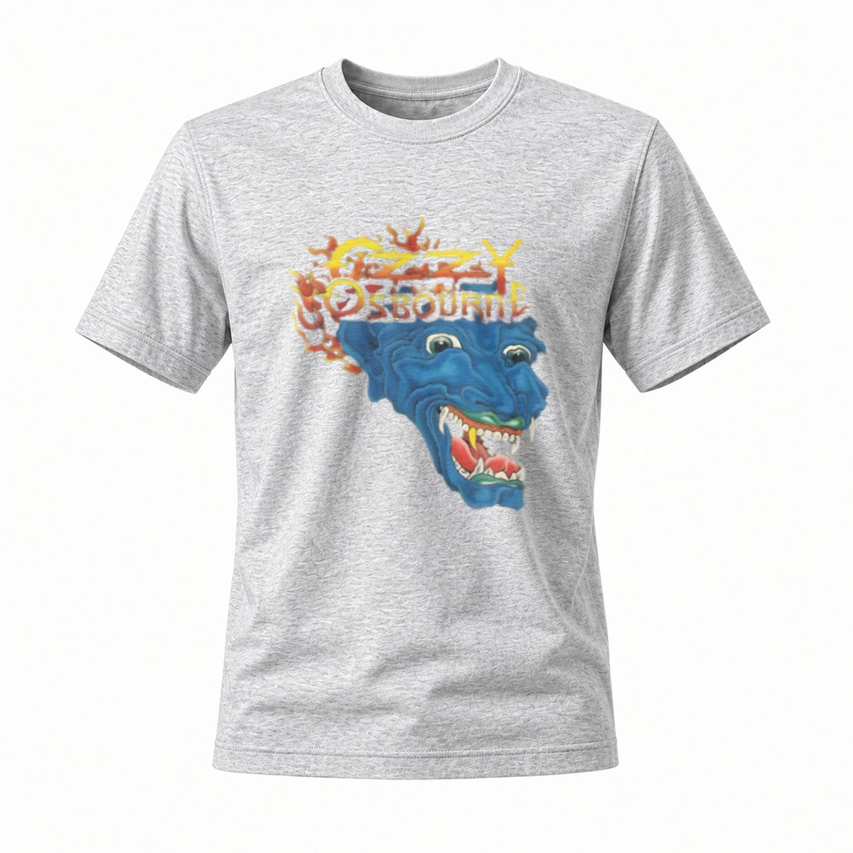 Ozzy Osbourne Blue Demon Head Rock T-Shirt Men's - Image 3