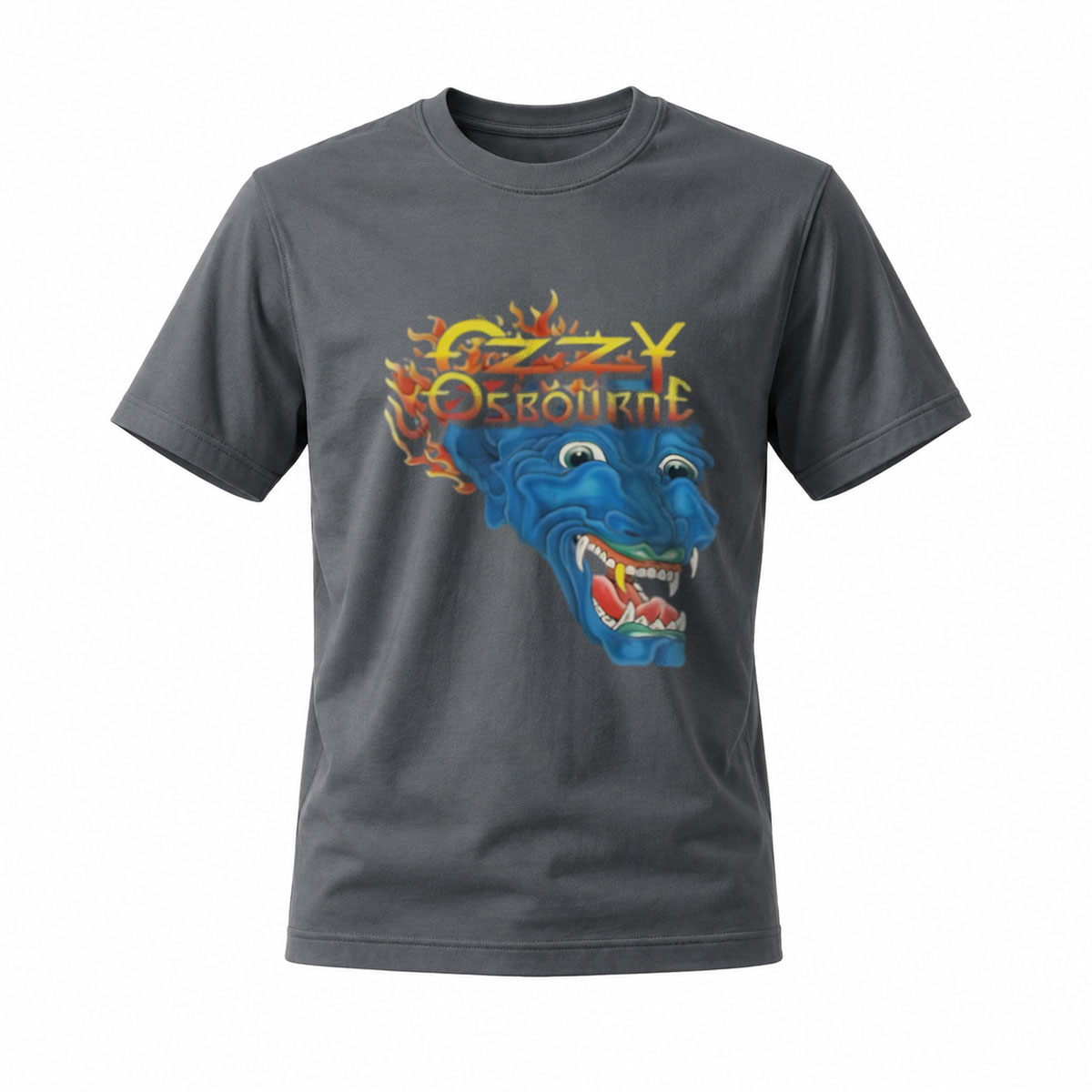 Ozzy Osbourne Blue Demon Head Rock T-Shirt Men's - Image 6