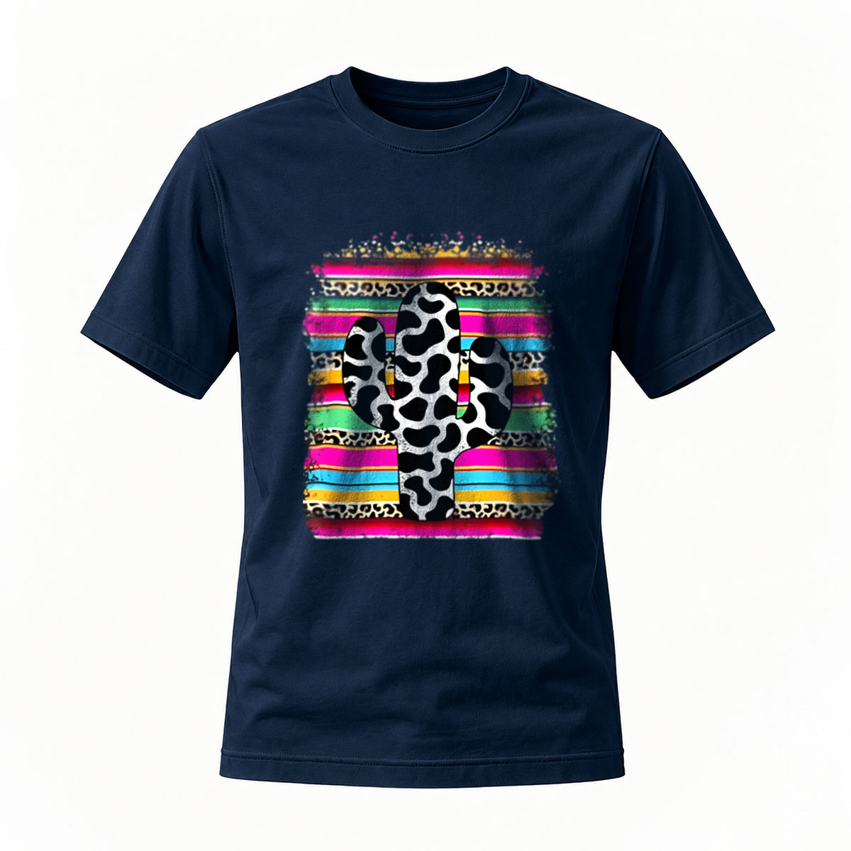Colorful Leopard Print T-Shirt Men's Casual Fashion Gift Wear - Image 7