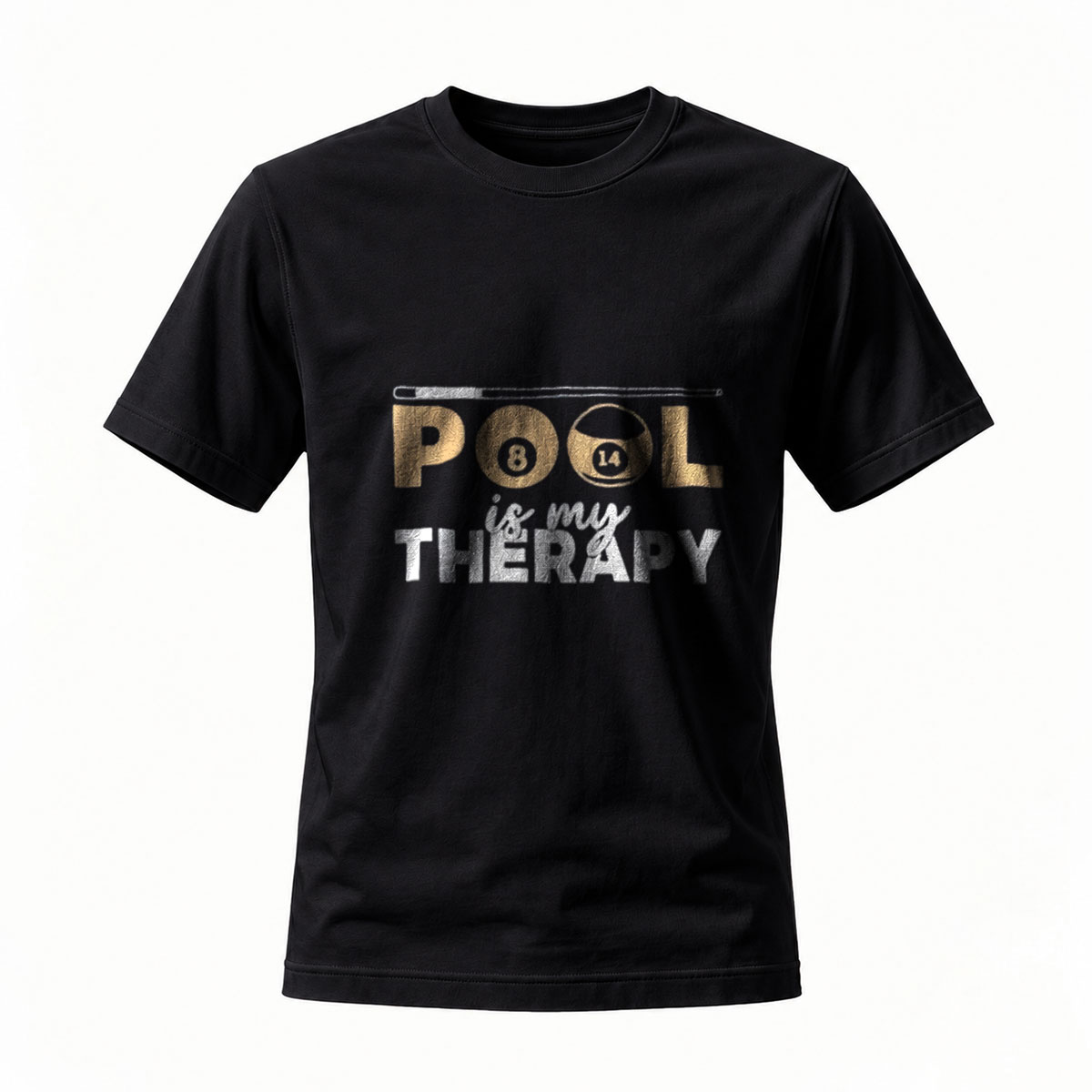 Pool Is My Therapy Men's T-Shirt Billiard Lover Gift