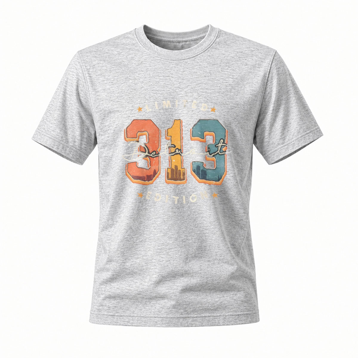 Detroit 313 Limited Edition Men's T-Shirt - Image 3