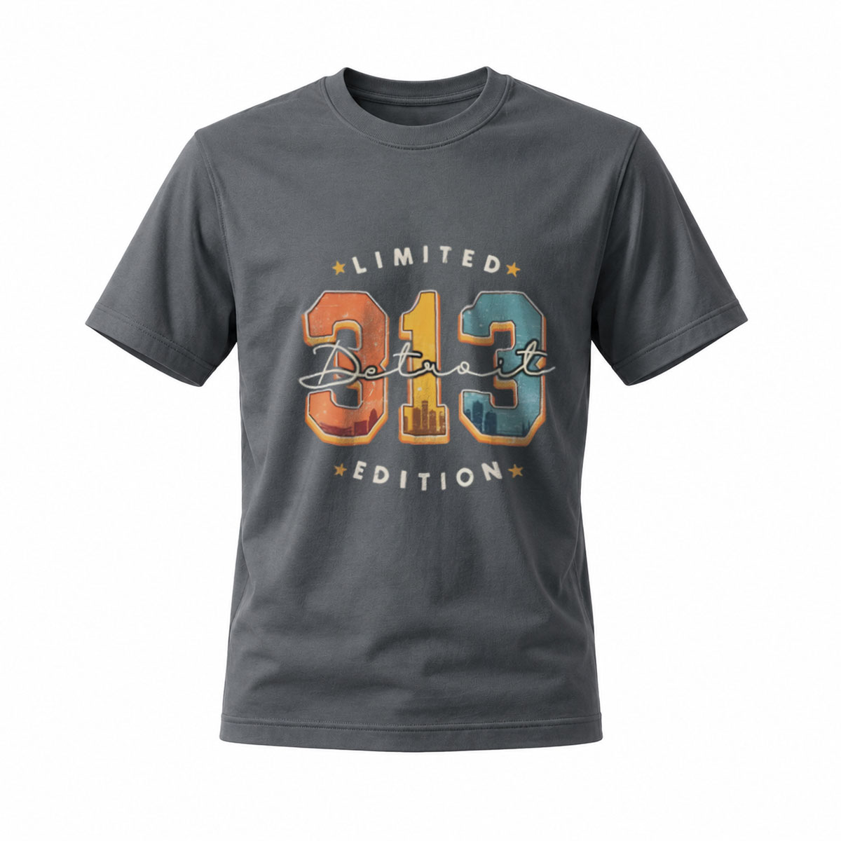 Detroit 313 Limited Edition Men's T-Shirt - Image 6