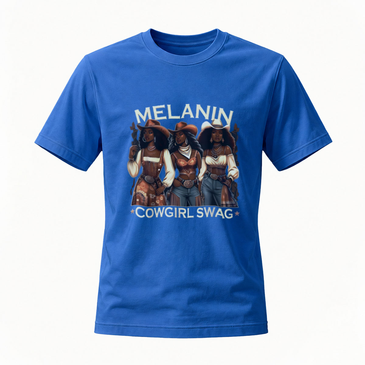 Melanin Cowgirl Swag T-Shirt Women's Fashion Graphic Tee - Image 4