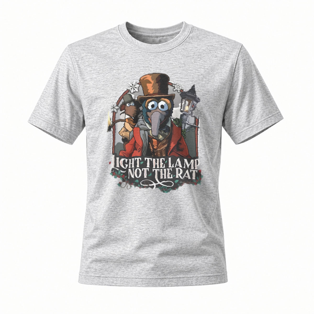 Light the Lamp Not the Rat Steampunk Plague Doctor T-Shirt - Image 3