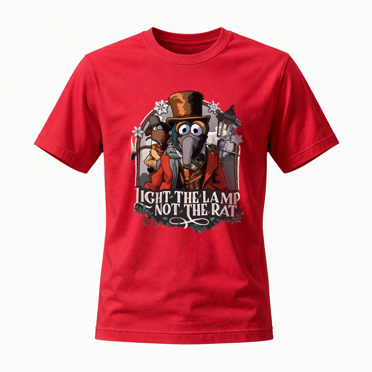 Light the Lamp Not the Rat Steampunk Plague Doctor T-Shirt - Image 5