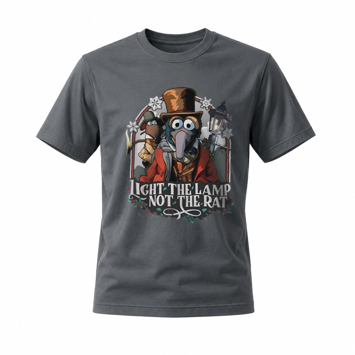 Light the Lamp Not the Rat Steampunk Plague Doctor T-Shirt - Image 6