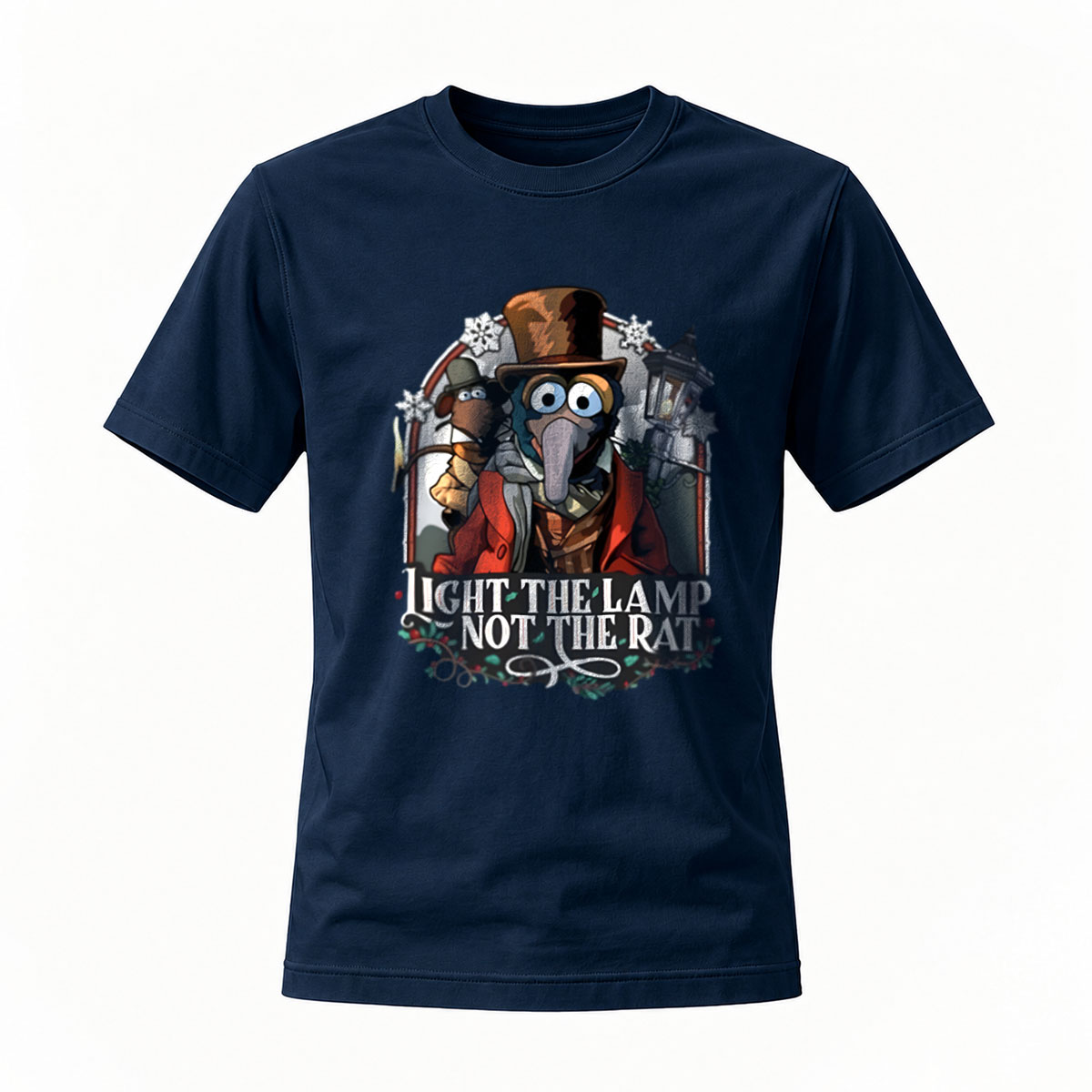 Light the Lamp Not the Rat Steampunk Plague Doctor T-Shirt - Image 7