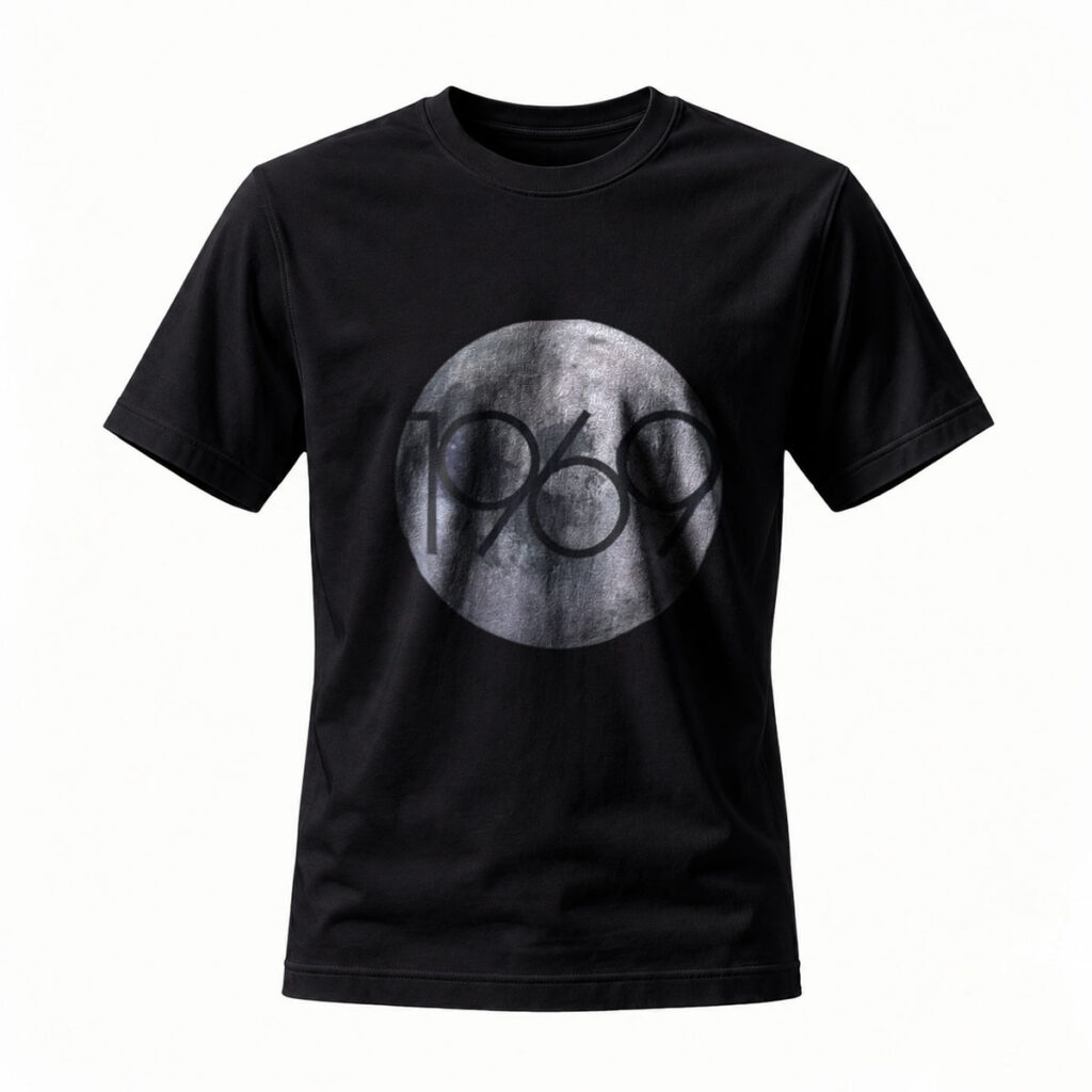 1969 Moon Landing Men's T-Shirt Classic Retro Space Design