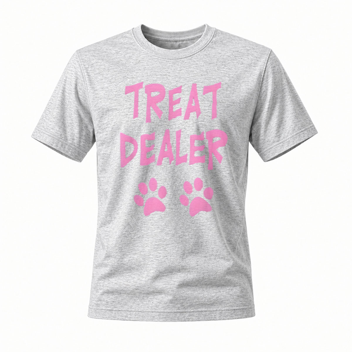 Treat Dealer Pink Paw Print T-Shirt for Pet Lovers - Image 3