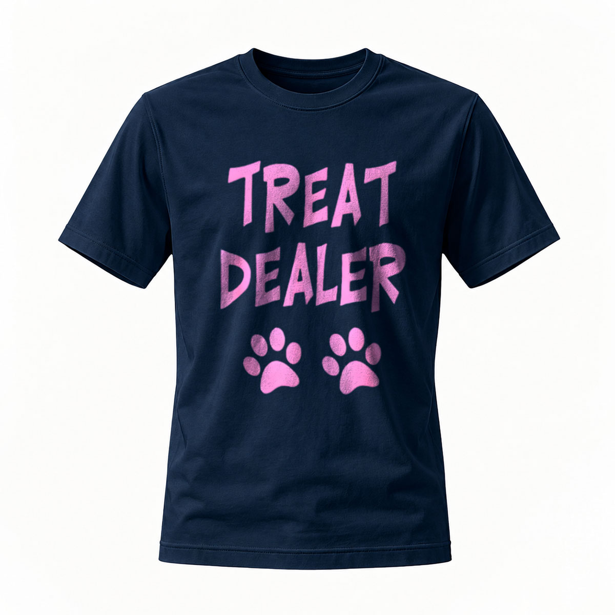 Treat Dealer Pink Paw Print T-Shirt for Pet Lovers - Image 7