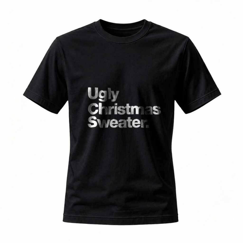 Ugly Christmas Sweater T-Shirt Men Women Holiday Gift Fashion