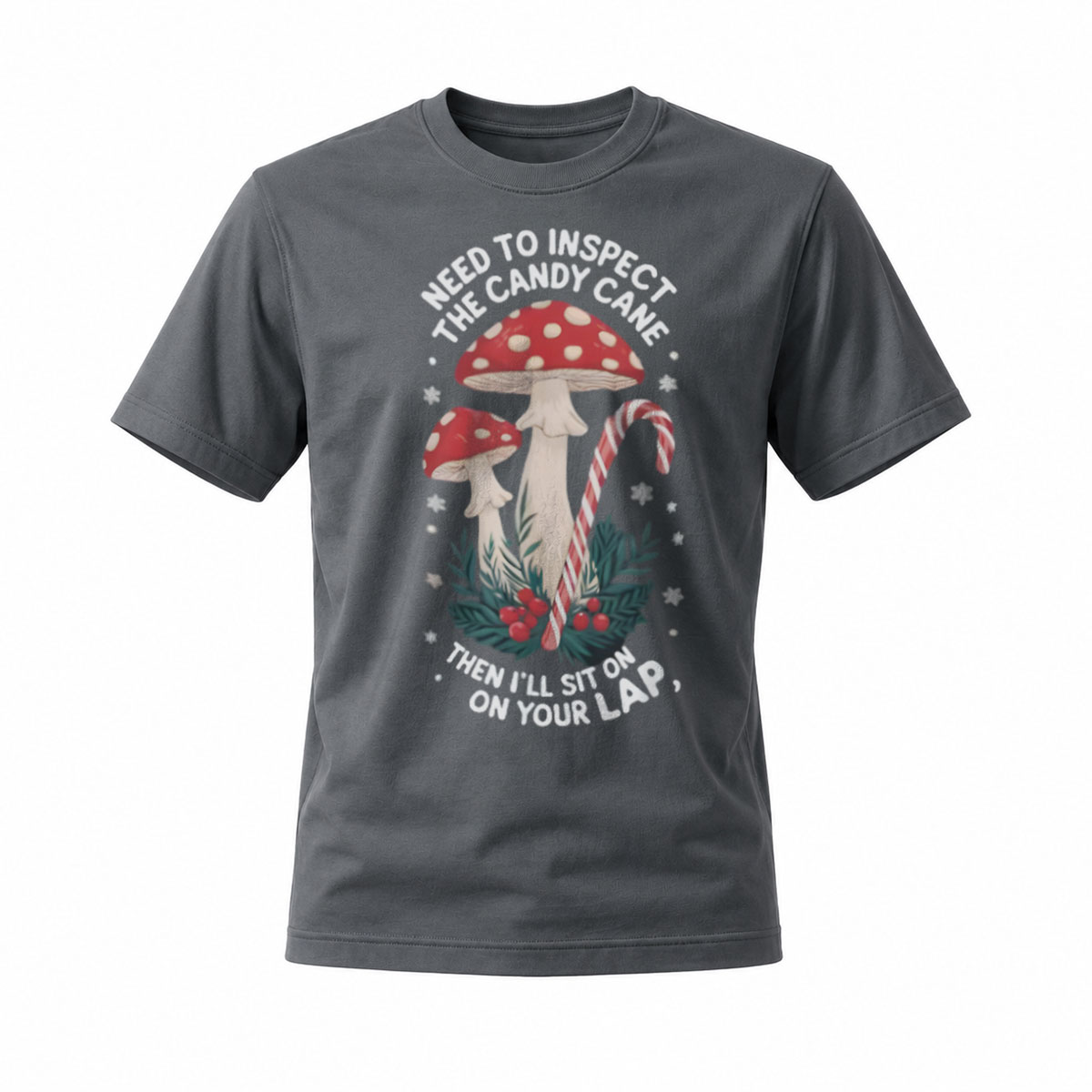 Need to Inspect the Candy Cane Men's T-Shirt Christmas Gift - Image 6