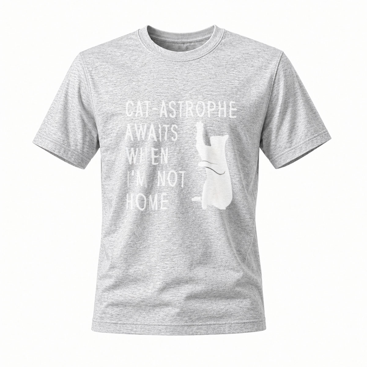 Cat Astrophe Awaits When Im Not Home T-Shirt Men Women Funny Cat Lover Gift - Image 3