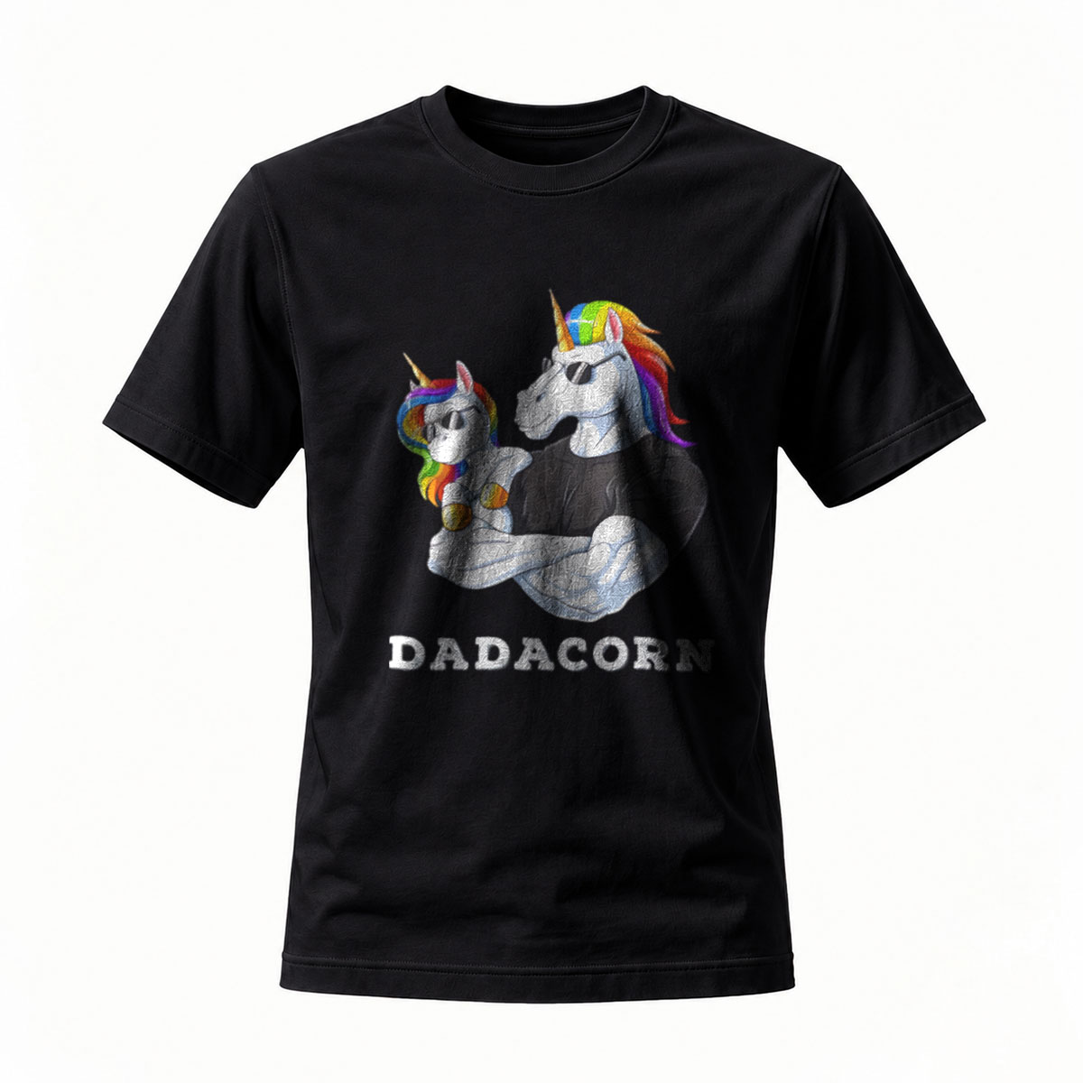 Dadacorn Unicorn Father Son T-Shirt Men's Gift