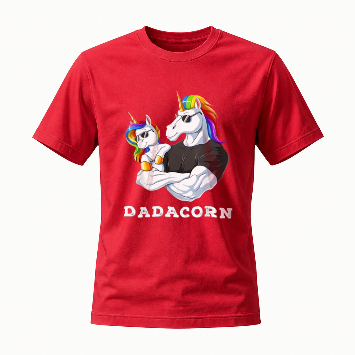 Dadacorn Unicorn Father Son T-Shirt Men's Gift - Image 5