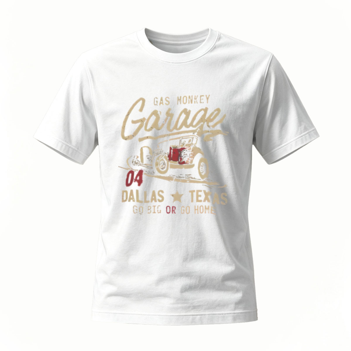 Gas Monkey Garage Dallas Texas Men's T-Shirt Classic Car Design - Image 2