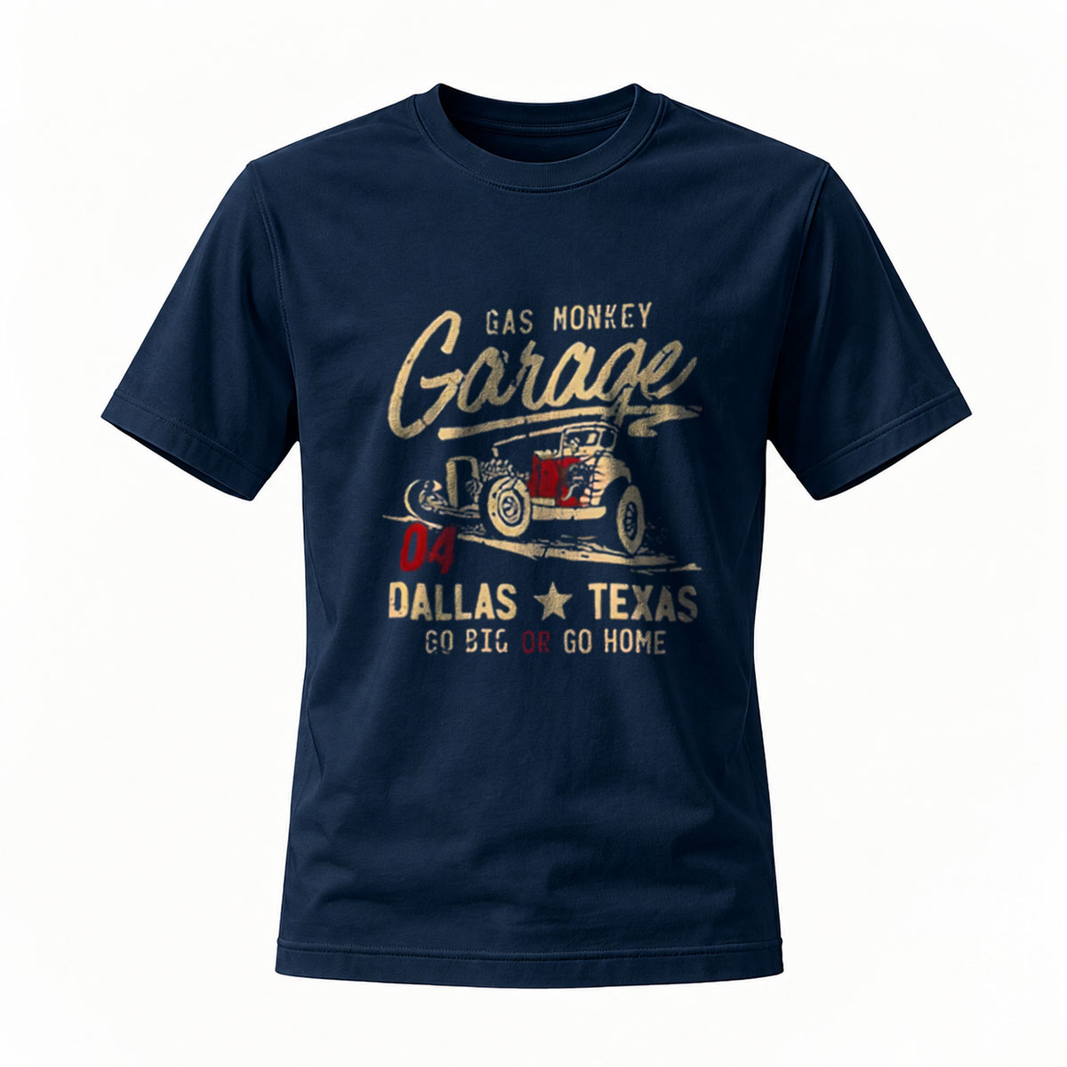 Gas Monkey Garage Dallas Texas Men's T-Shirt Classic Car Design - Image 7