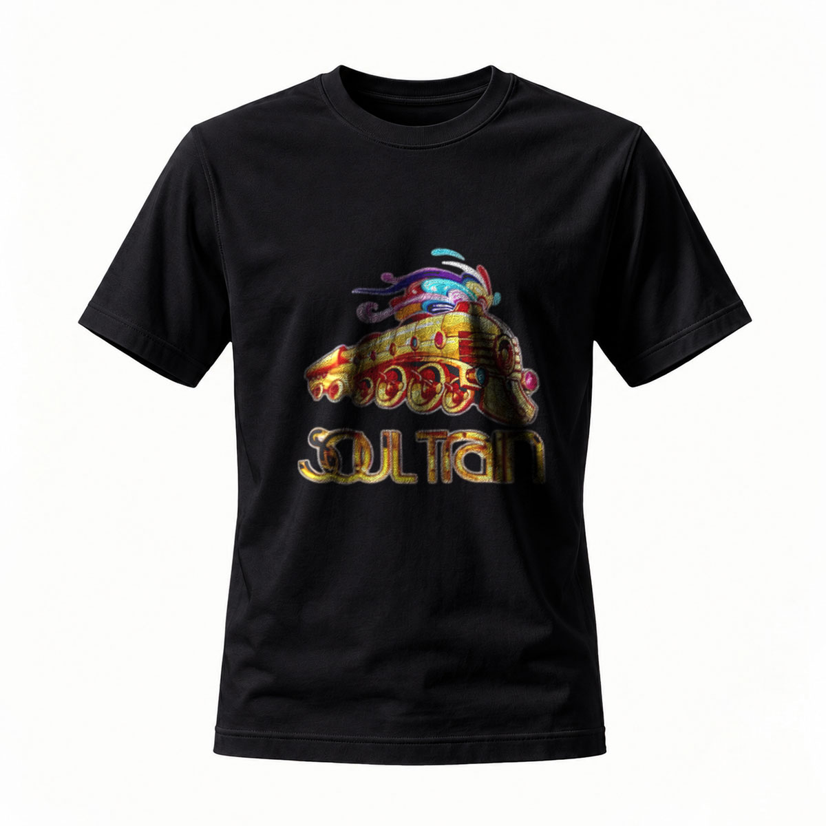 Sultan Train Art Graphic T-Shirt Men's Casual Wear