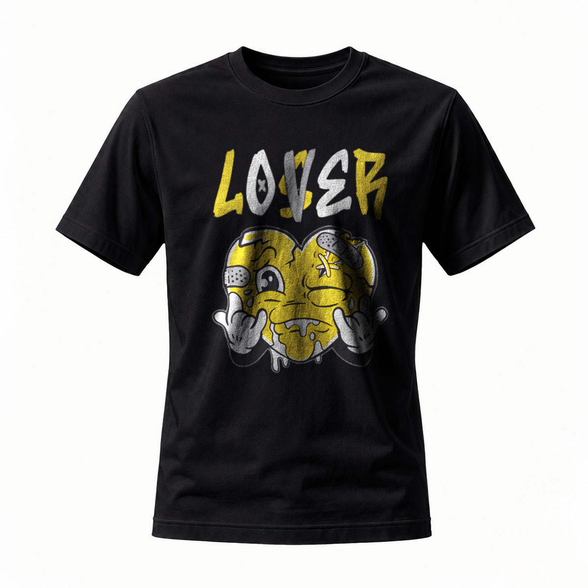 Lover Heart Emoji T-Shirt Men's Casual Graphic Tee