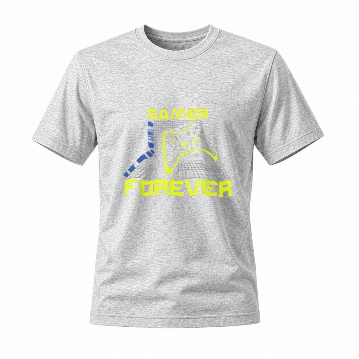 Gamer Forever T-Shirt Men's Gaming Controller Design Black Casual Wear - Image 3