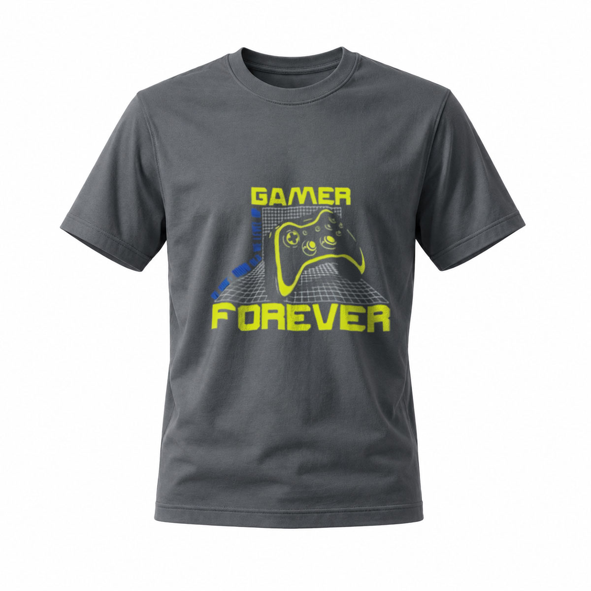 Gamer Forever T-Shirt Men's Gaming Controller Design Black Casual Wear - Image 6