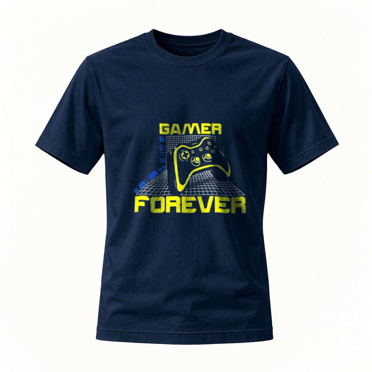 Gamer Forever T-Shirt Men's Gaming Controller Design Black Casual Wear - Image 7