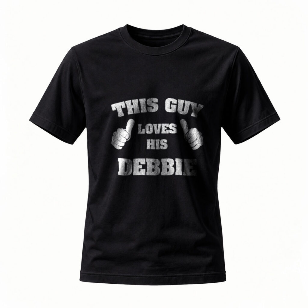 This Guy Loves His Debbie T-Shirt Men's Casual Tee Gift
