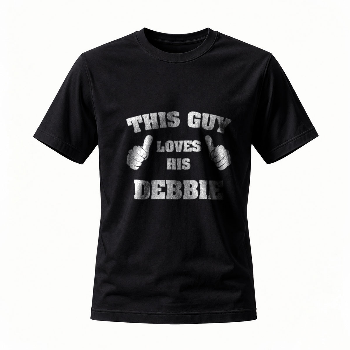 This Guy Loves His Debbie T-Shirt Men's Casual Tee Gift