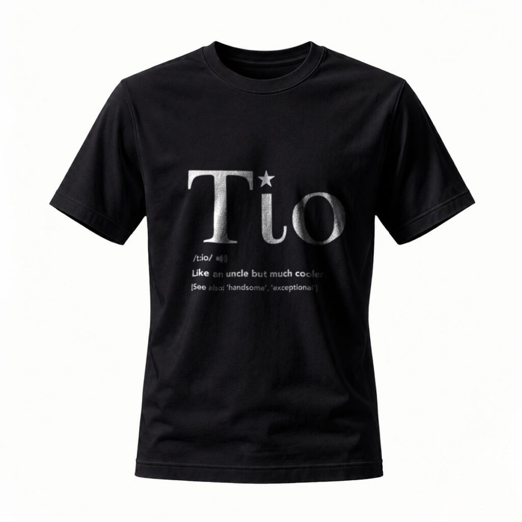 Tio Uncle Cool Mens T-Shirt Gift for Men Family Fun Wear