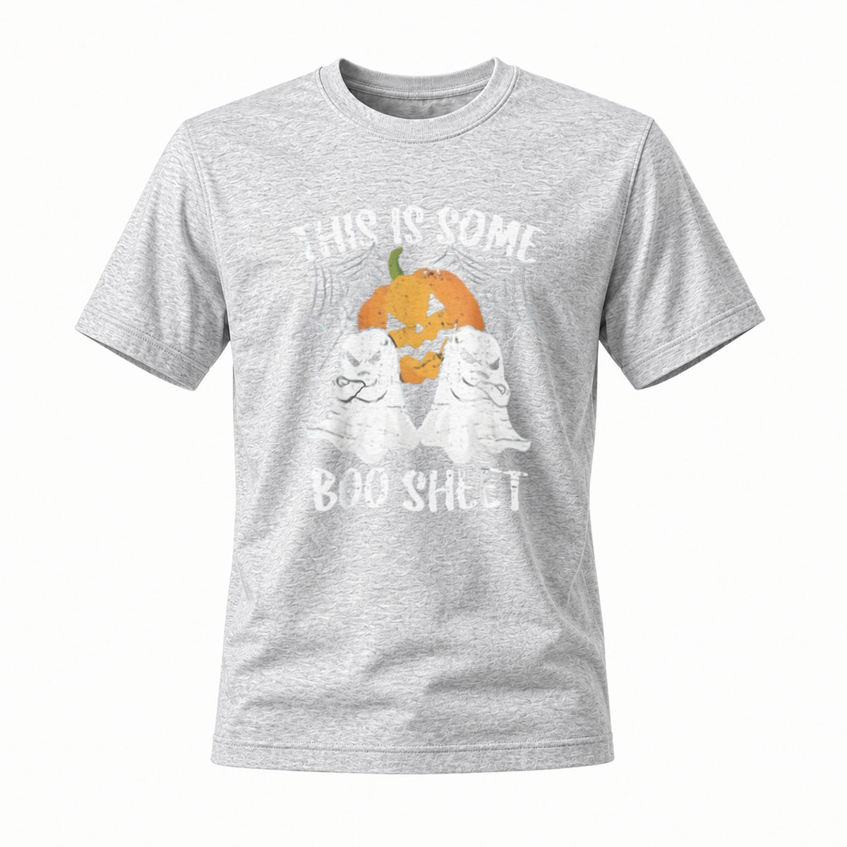This Is Some Boo Sheet Halloween T-Shirt Men's Women's Funny Ghost Pumpkin Design - Image 3