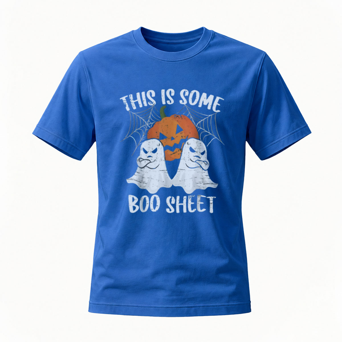 This Is Some Boo Sheet Halloween T-Shirt Men's Women's Funny Ghost Pumpkin Design - Image 4
