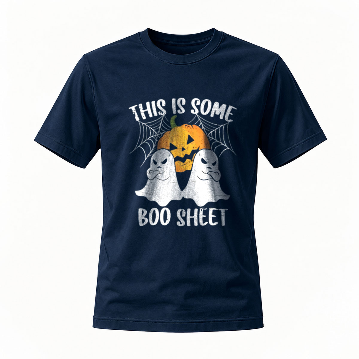 This Is Some Boo Sheet Halloween T-Shirt Men's Women's Funny Ghost Pumpkin Design - Image 7